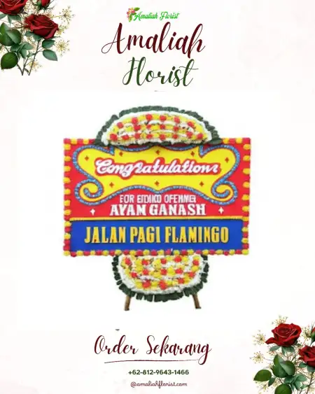 Sewa Papan Bunga Sandaran Galeh